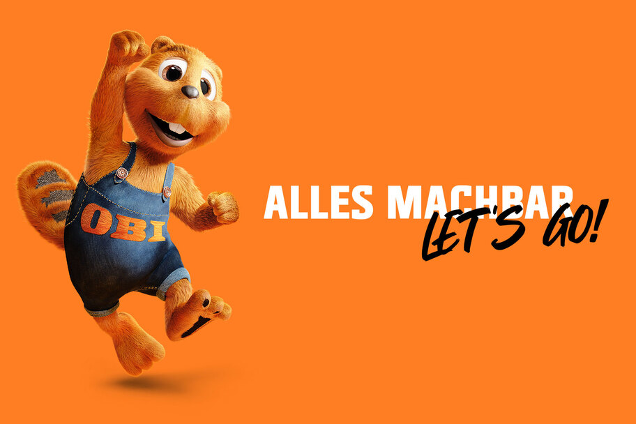 OBI Biber Maskottchen